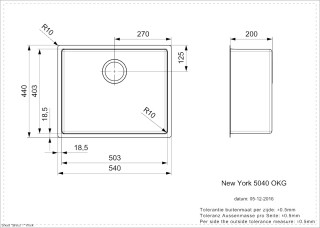 New York 50x40 JetBlack Line Drawing