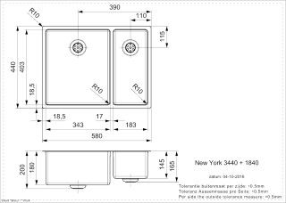 New York 34x40  18x40 Line Drawing