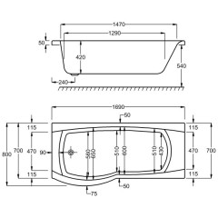 Delta SBath 1700Tech